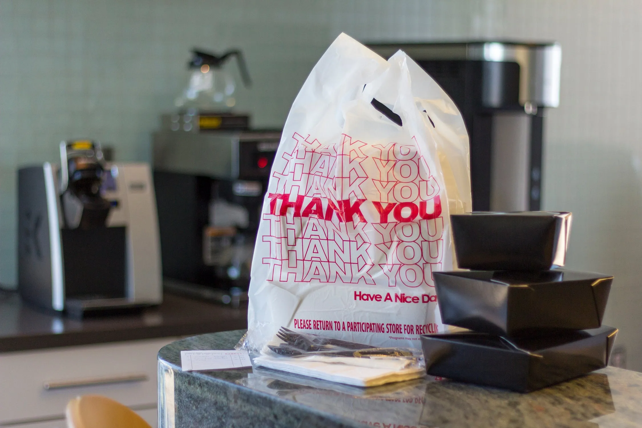 11.5" x 6.5" x 21" 1/6 Thank You Bags, Pack of 1,000