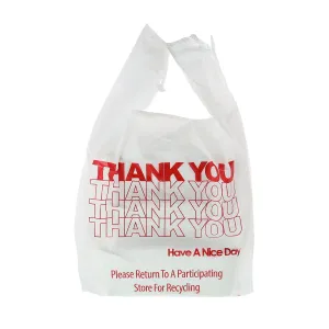 11.5" x 6.5" x 22" Heavy Weight 1/6 Thank You Bags, Pack of 600