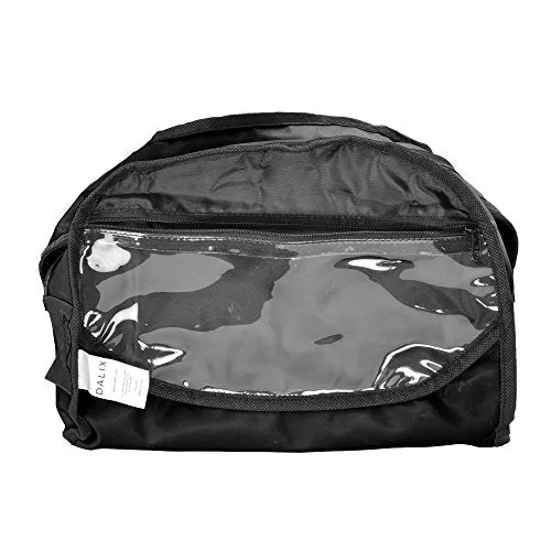 12" Mini Two Tone Duffle Bag (Black) Small