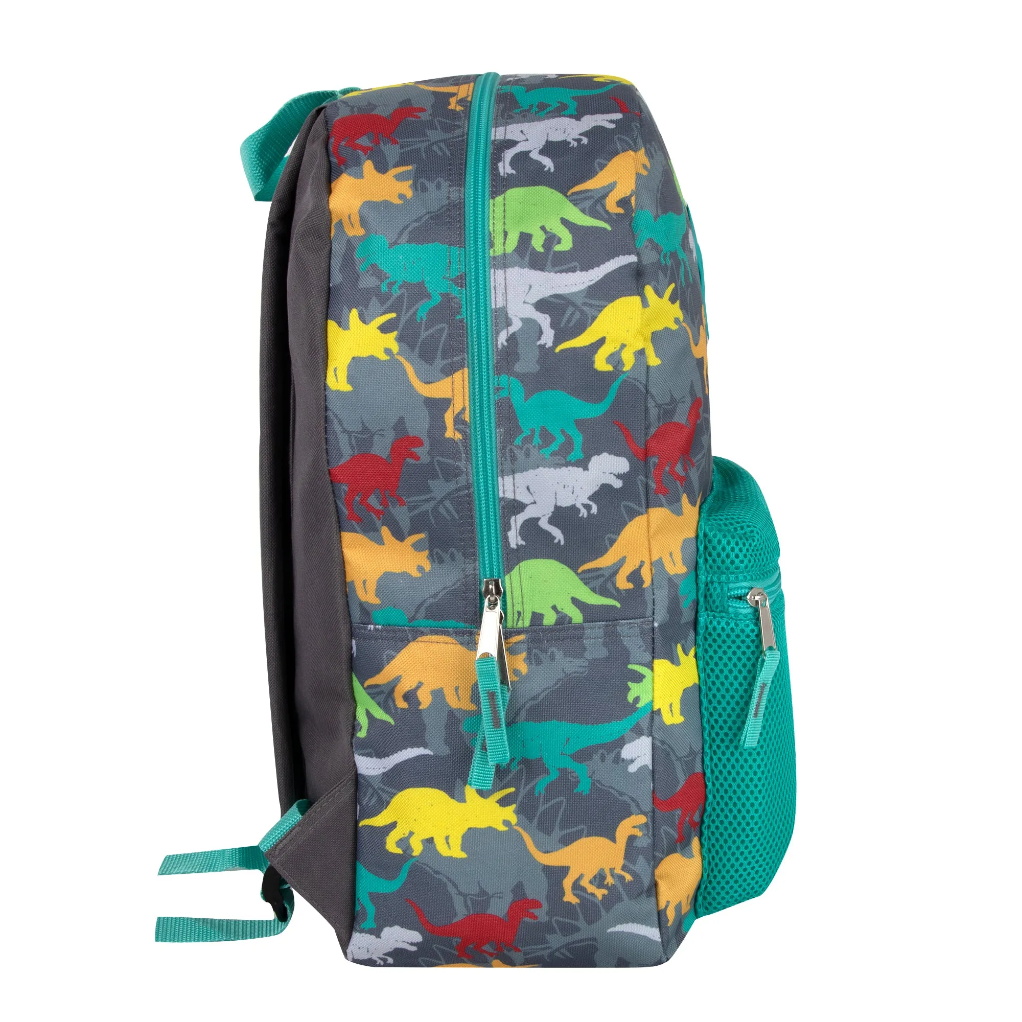 17 Inch Printed Backpack with Matching Pencil Case & Lunch Bag - Dinosaur