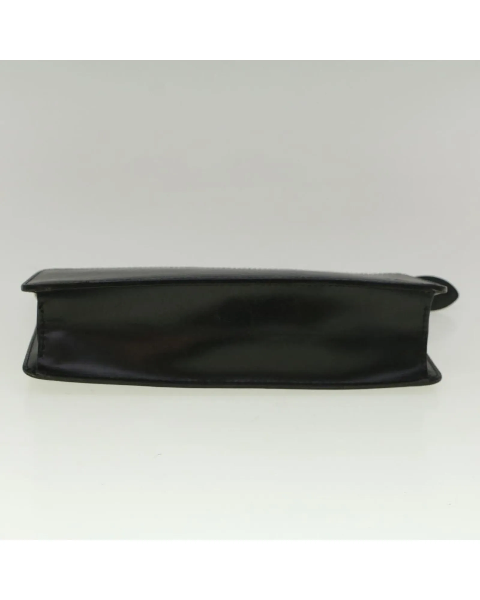 Black Epi Leather Clutch Bag with Authenticity Seal