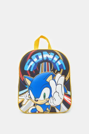 Boys Blue Sonic 3D Print Backpack