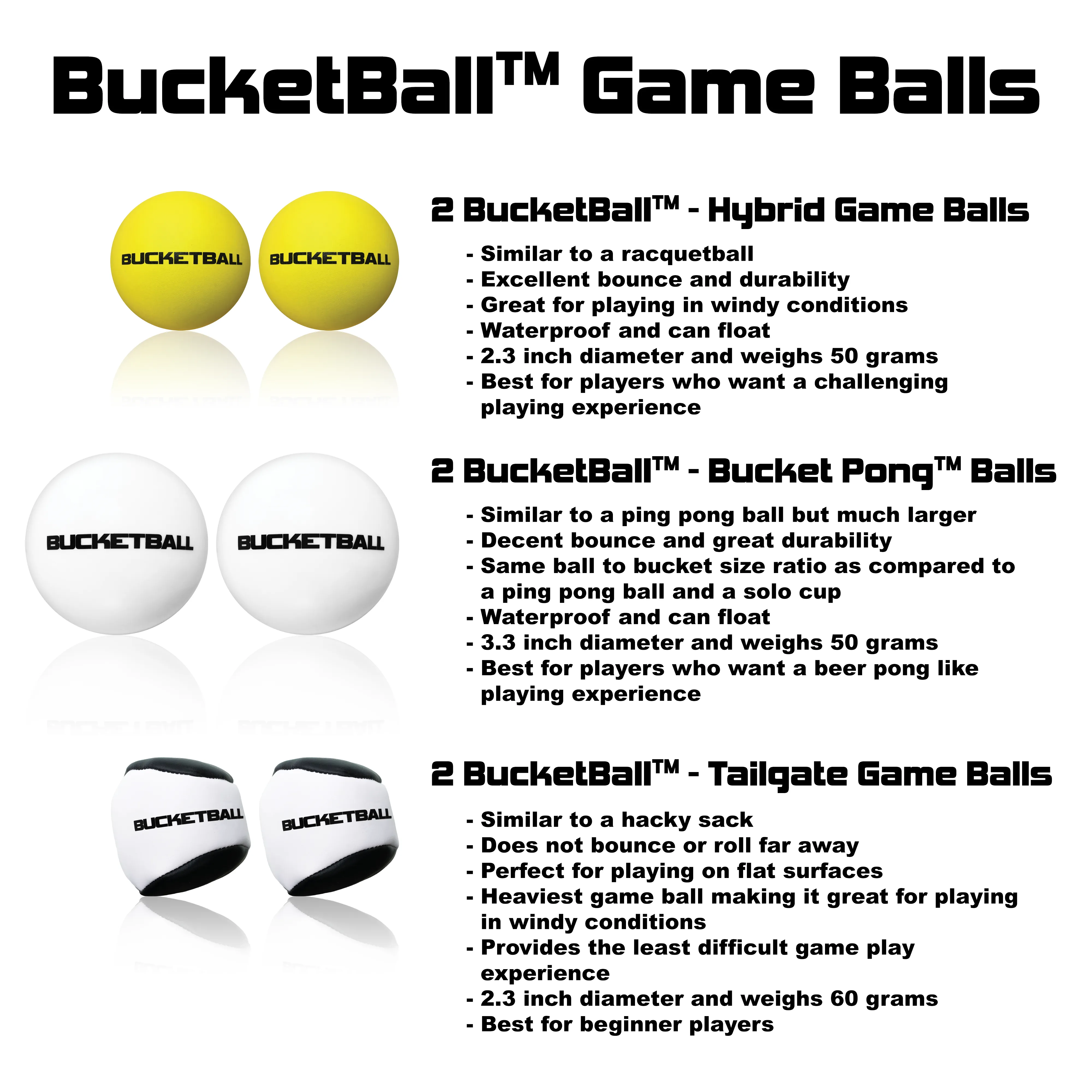 BucketBall - Team Color Edition - Combo Pack (Light Blue/Silver)