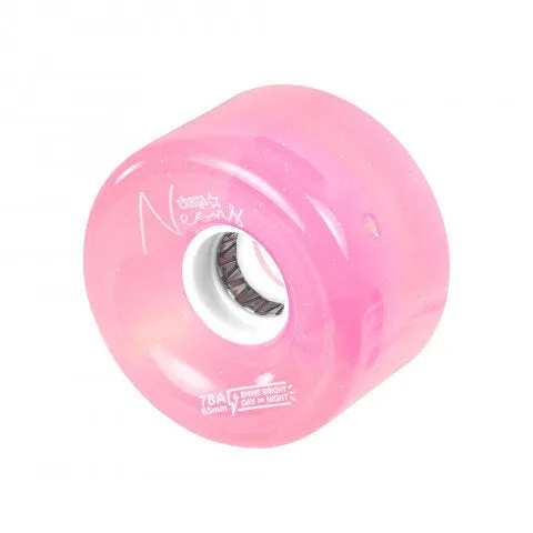 Chaya Light Up Quad Wheels - Neon Pink