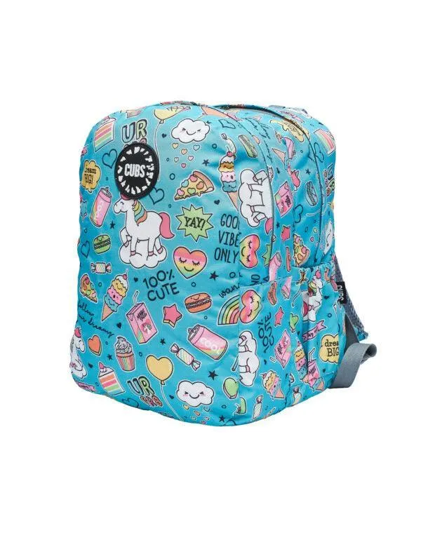 CUBS BABY BLUE BABY UNICORN BIG AND BASIC BACKPACK