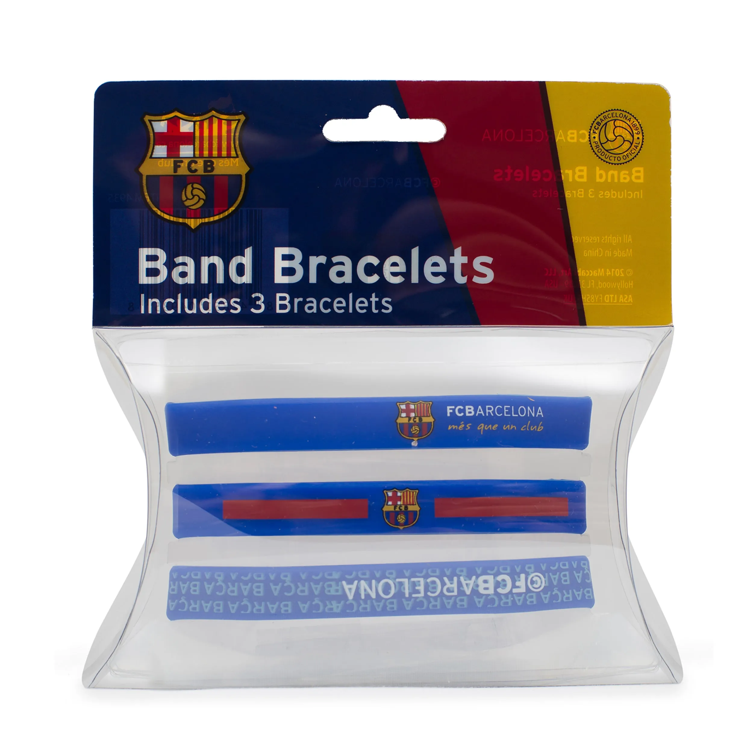 FC Barcelona Silicone Bracelets Maccabi Art