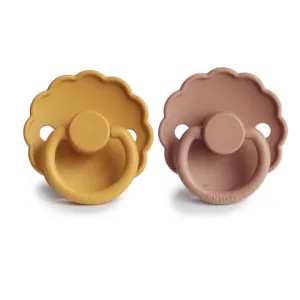 Frigg Daisy Pacifier Honey Gold/Rose Gold Silicone Size 1