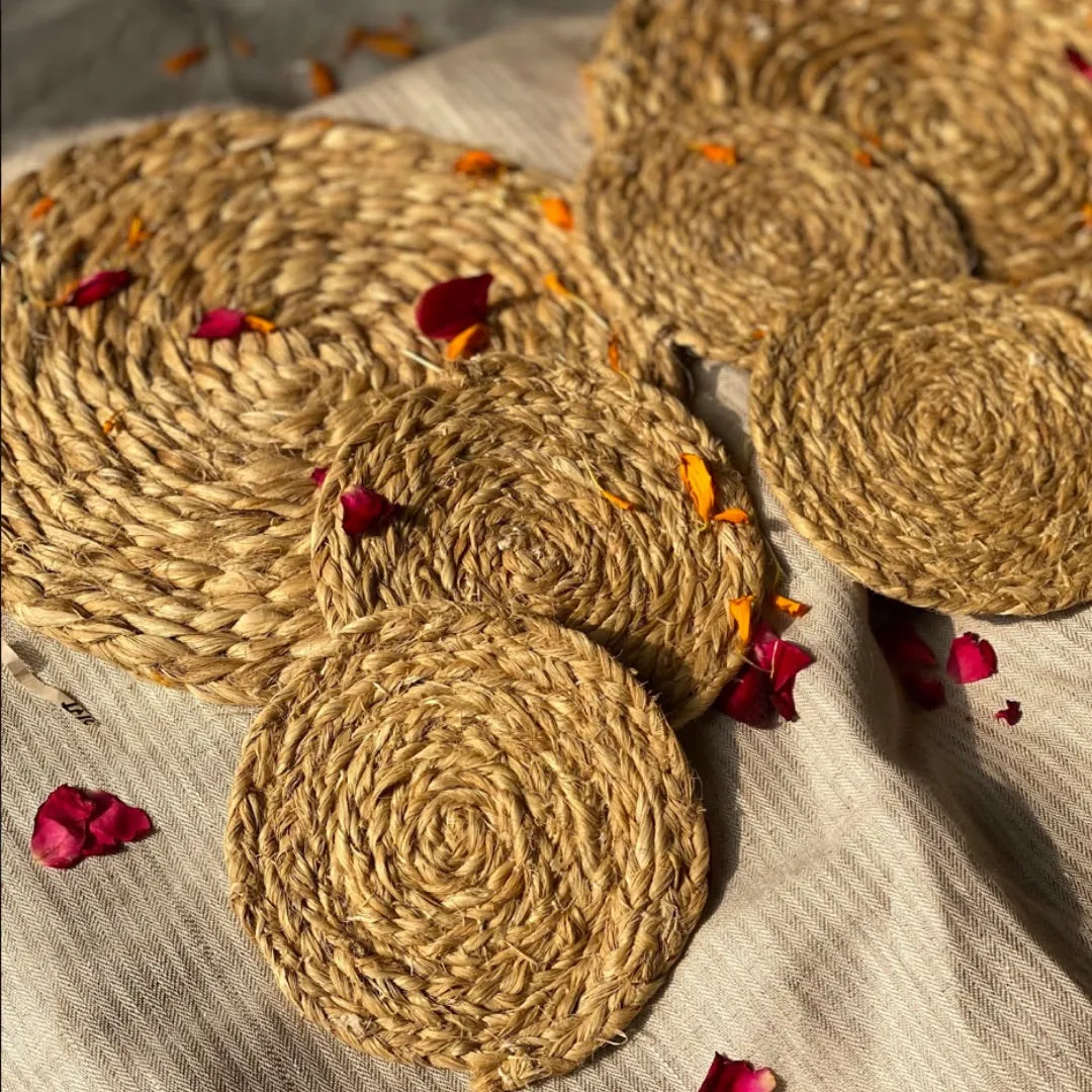 Handmade Trivet Set | Made from Himalayan Fibres