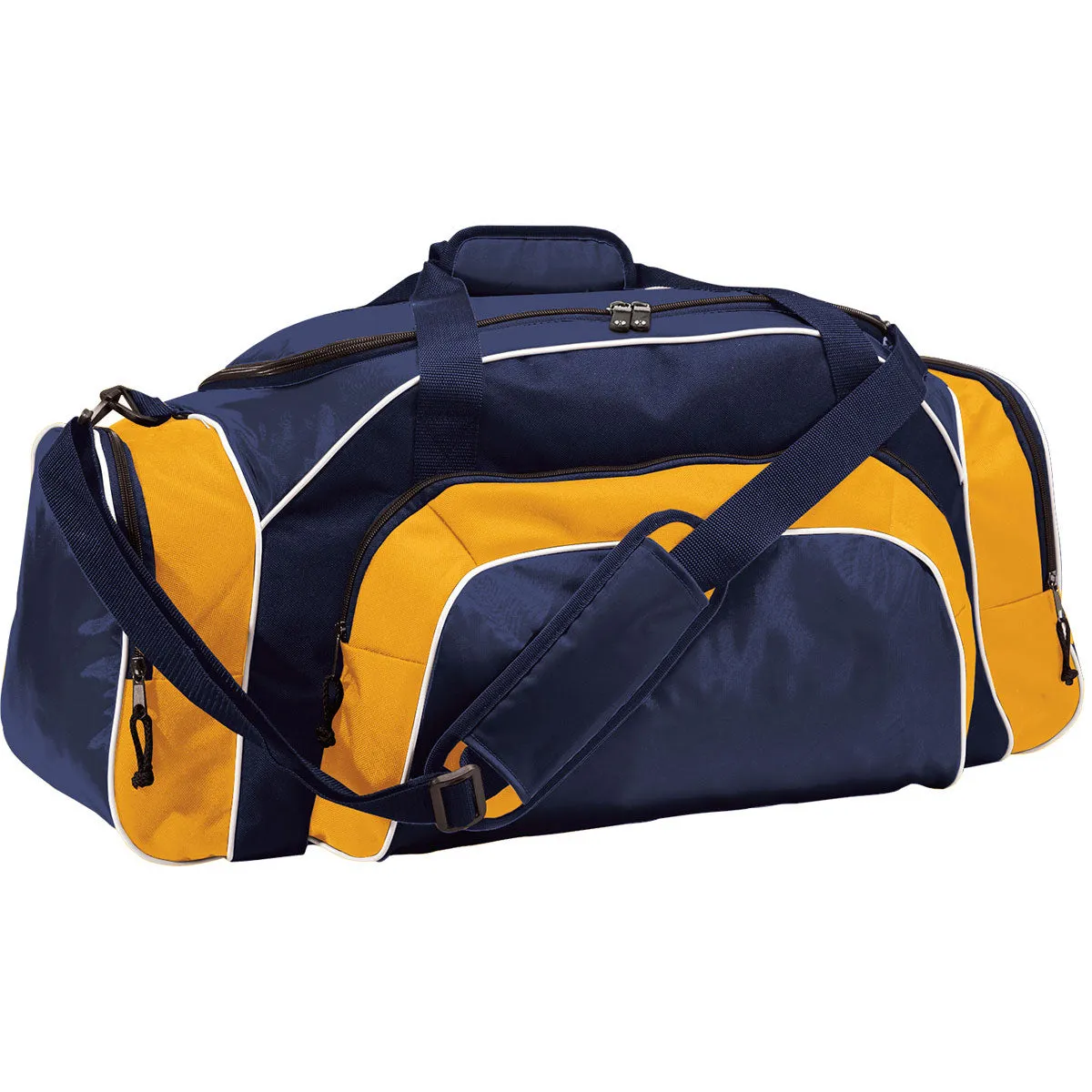 Holloway Navy/Light Gold/White Tournament Bag