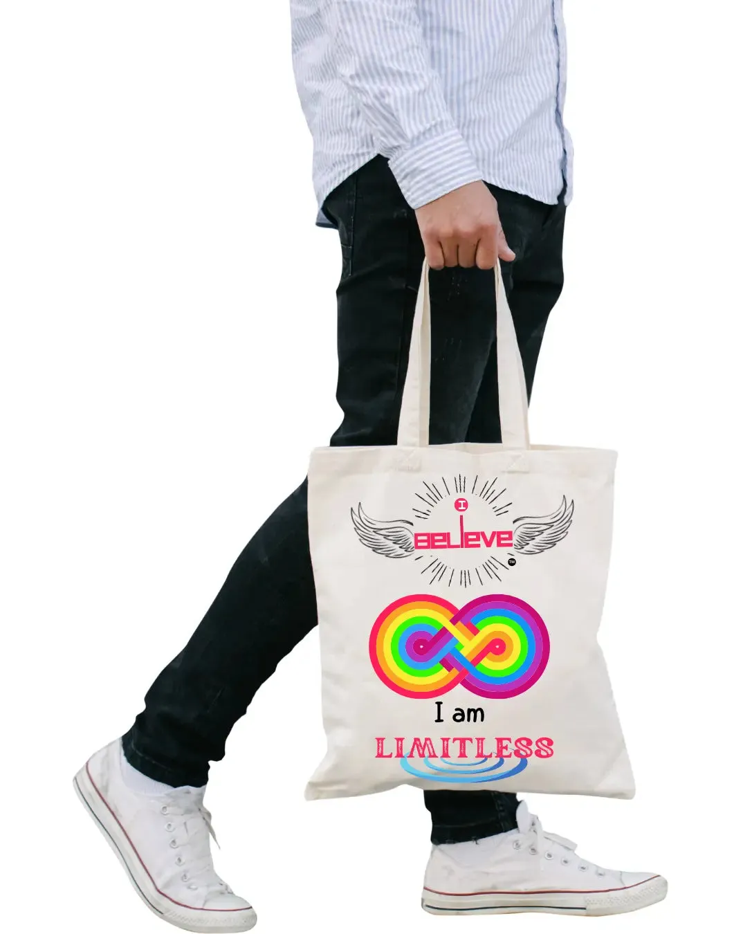 I Believe in Being Limitless  Daily Thaila -  Canvas Reusable Bags