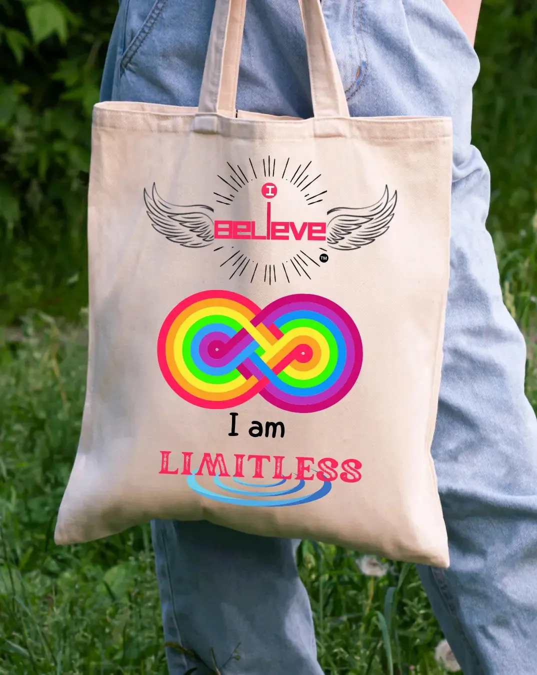 I Believe in Being Limitless  Daily Thaila -  Canvas Reusable Bags