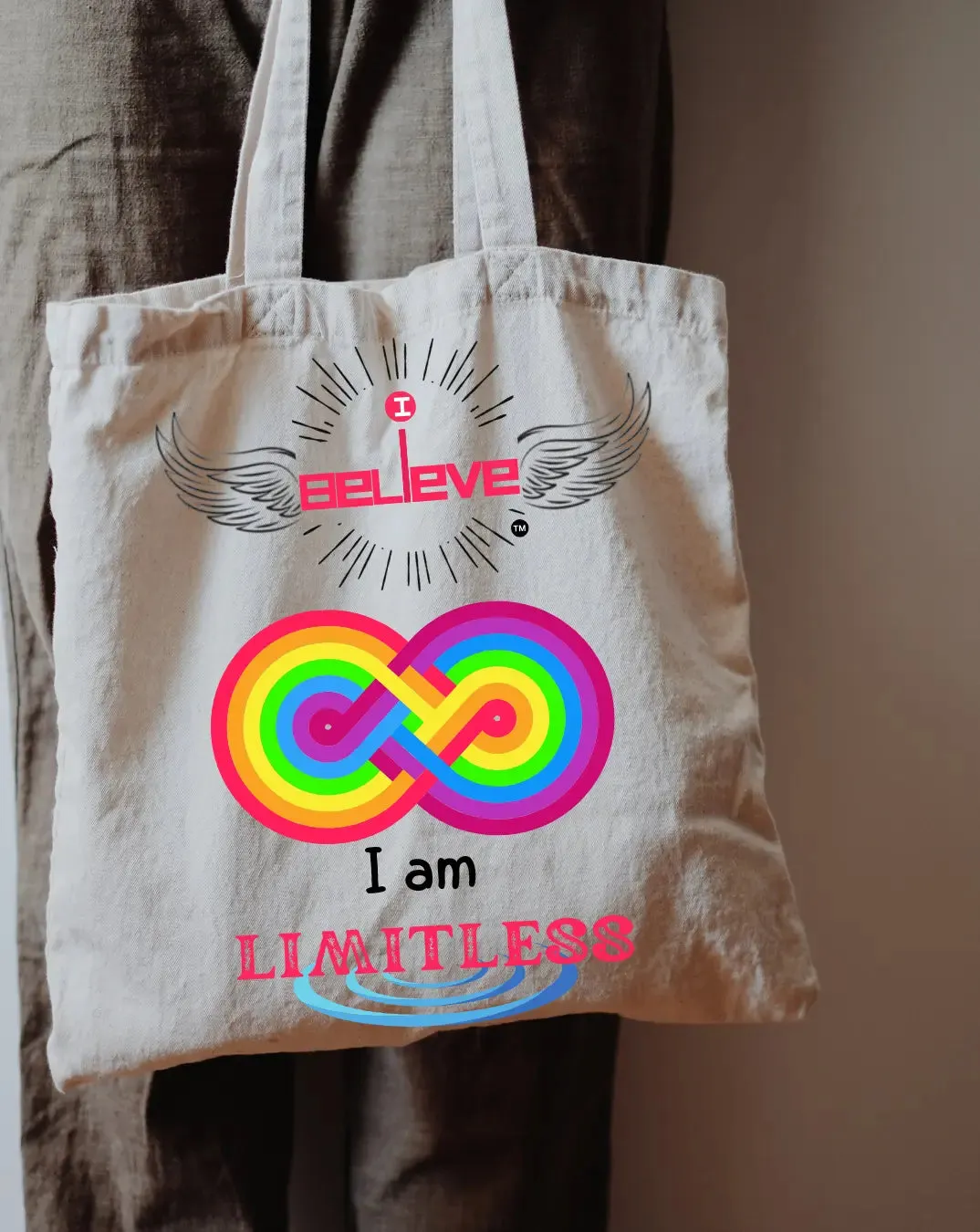 I Believe in Being Limitless  Daily Thaila -  Canvas Reusable Bags