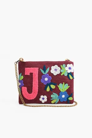 J Floral Crossbody Bag