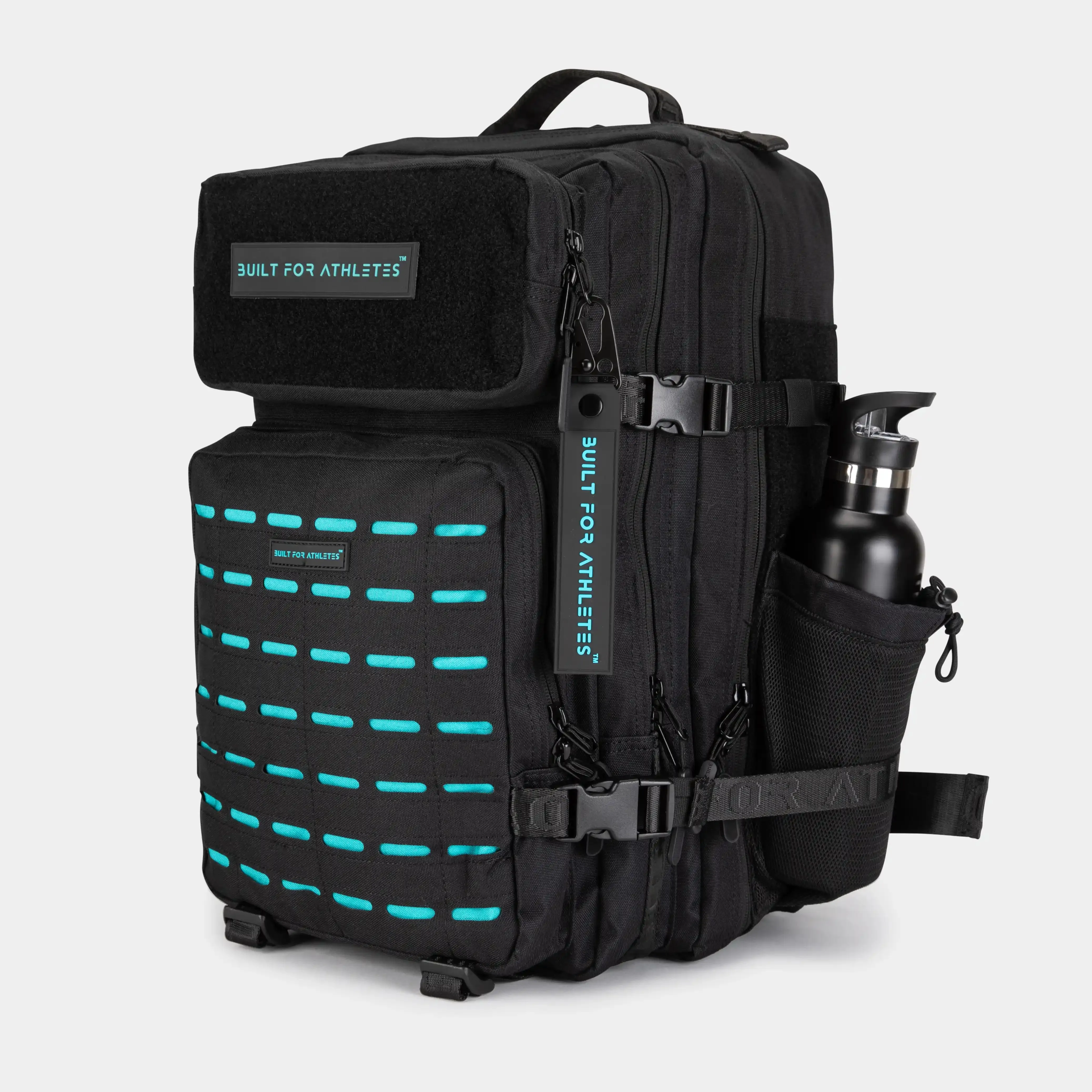 Large Black & Aqua Gym Backpack