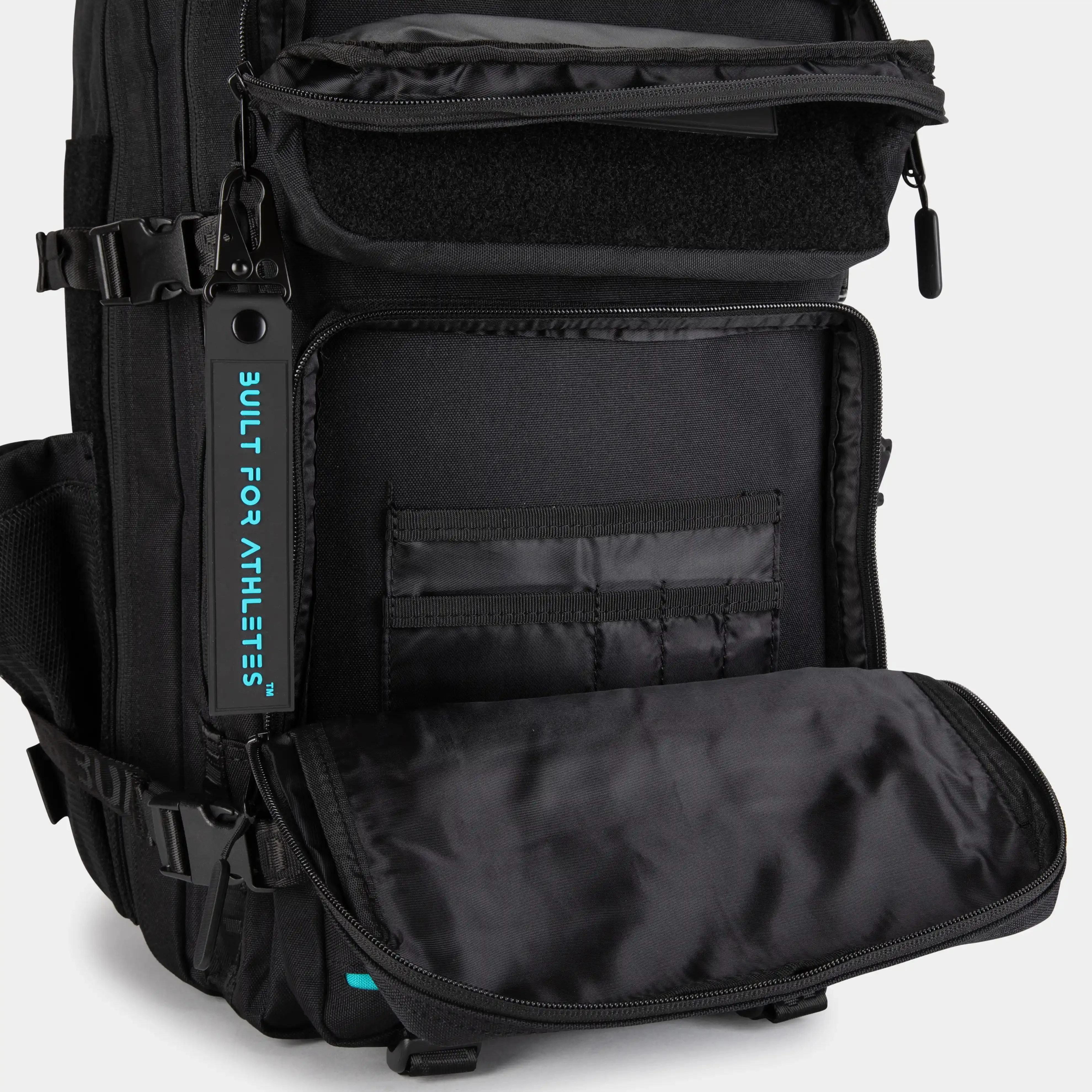 Large Black & Aqua Gym Backpack