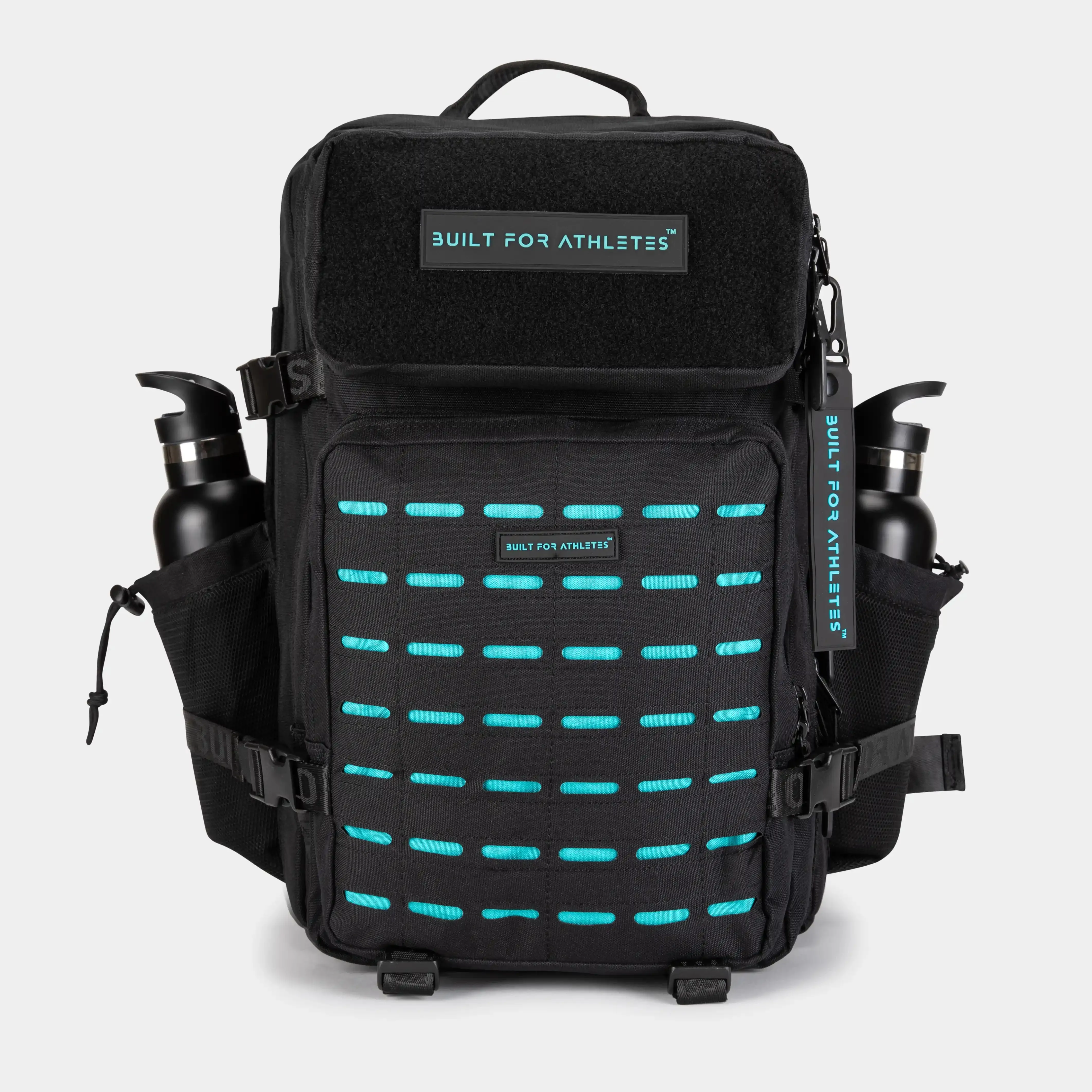 Large Black & Aqua Gym Backpack