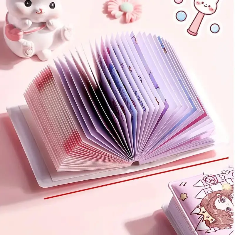 Mini Diary for Kids with Writable Paper and Decorative Stickers