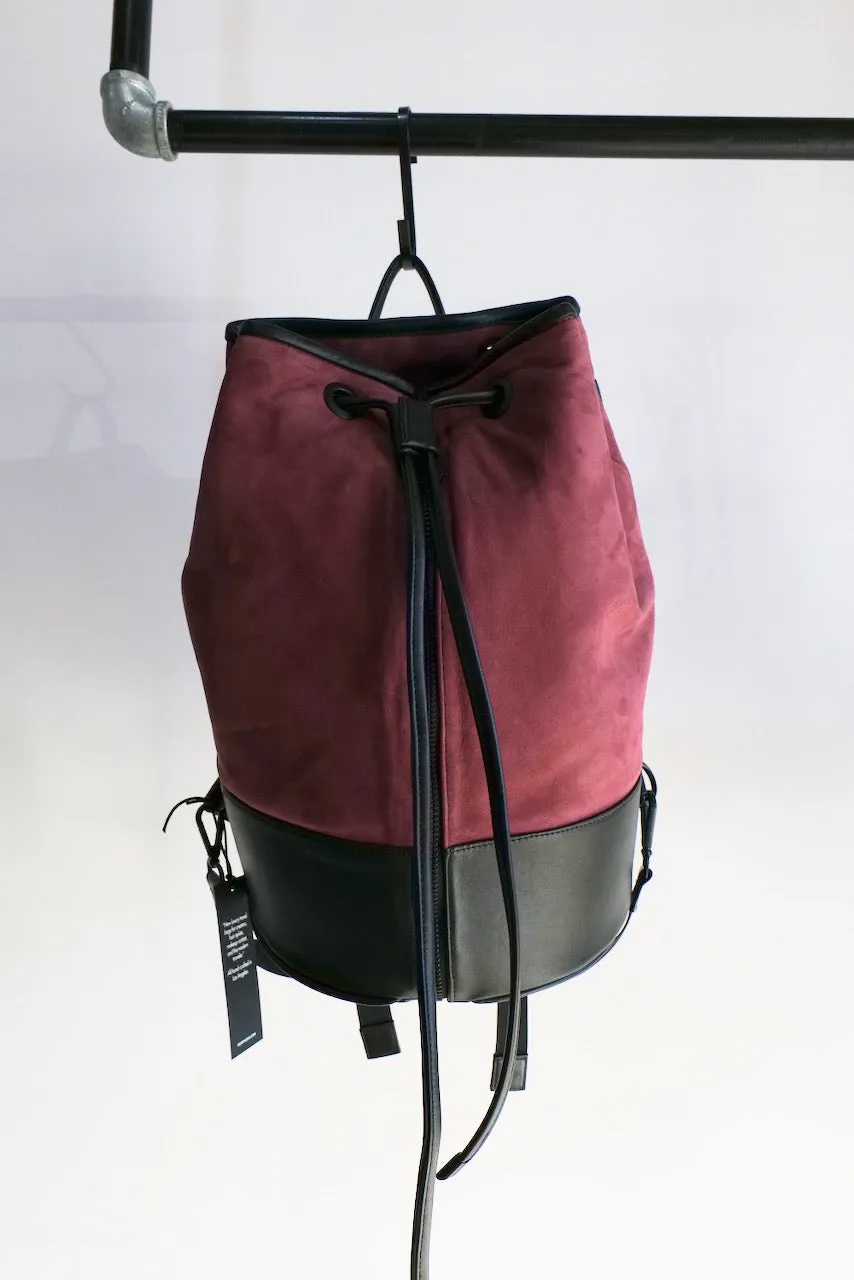 MORPHOSIX LUX UTILITY LEATHER BAG BURGUNDY