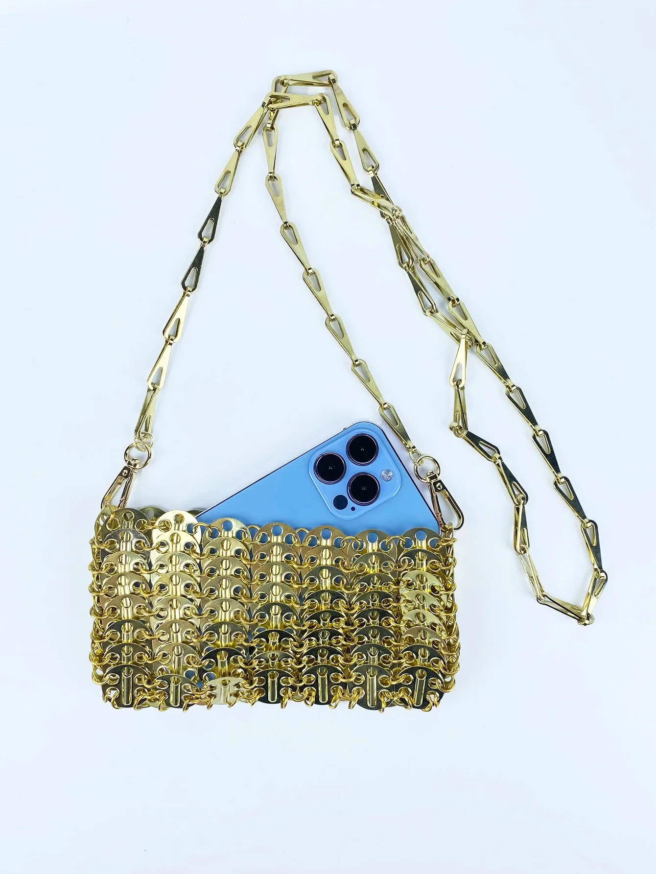 Pre Order:  Bright Metal Sheet Crossbody Bag