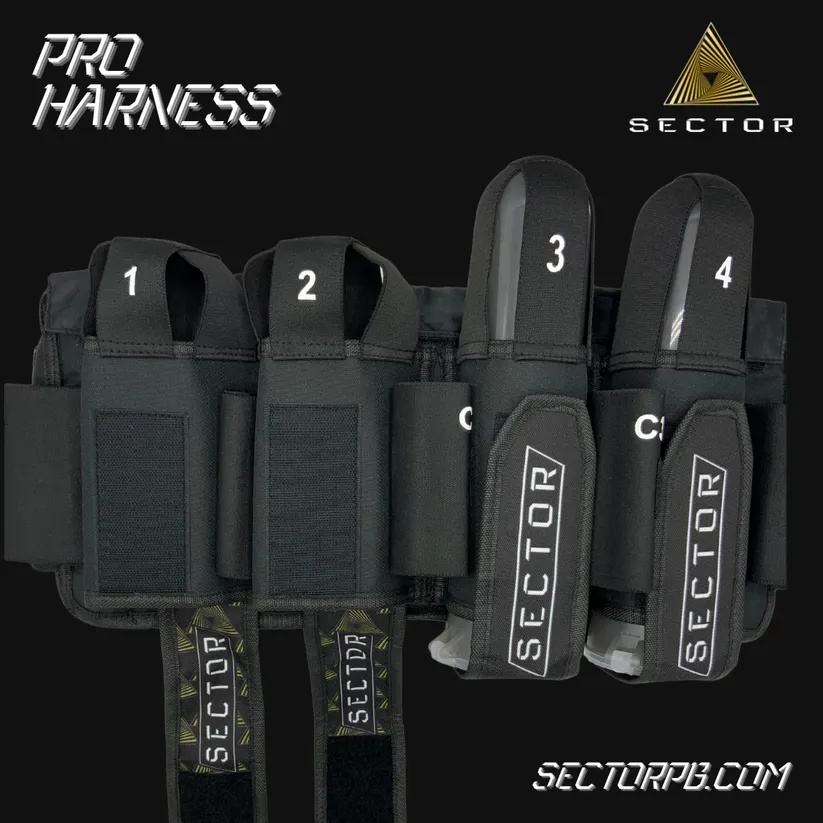 Sector Paintball Pro Harness 4 7 Black