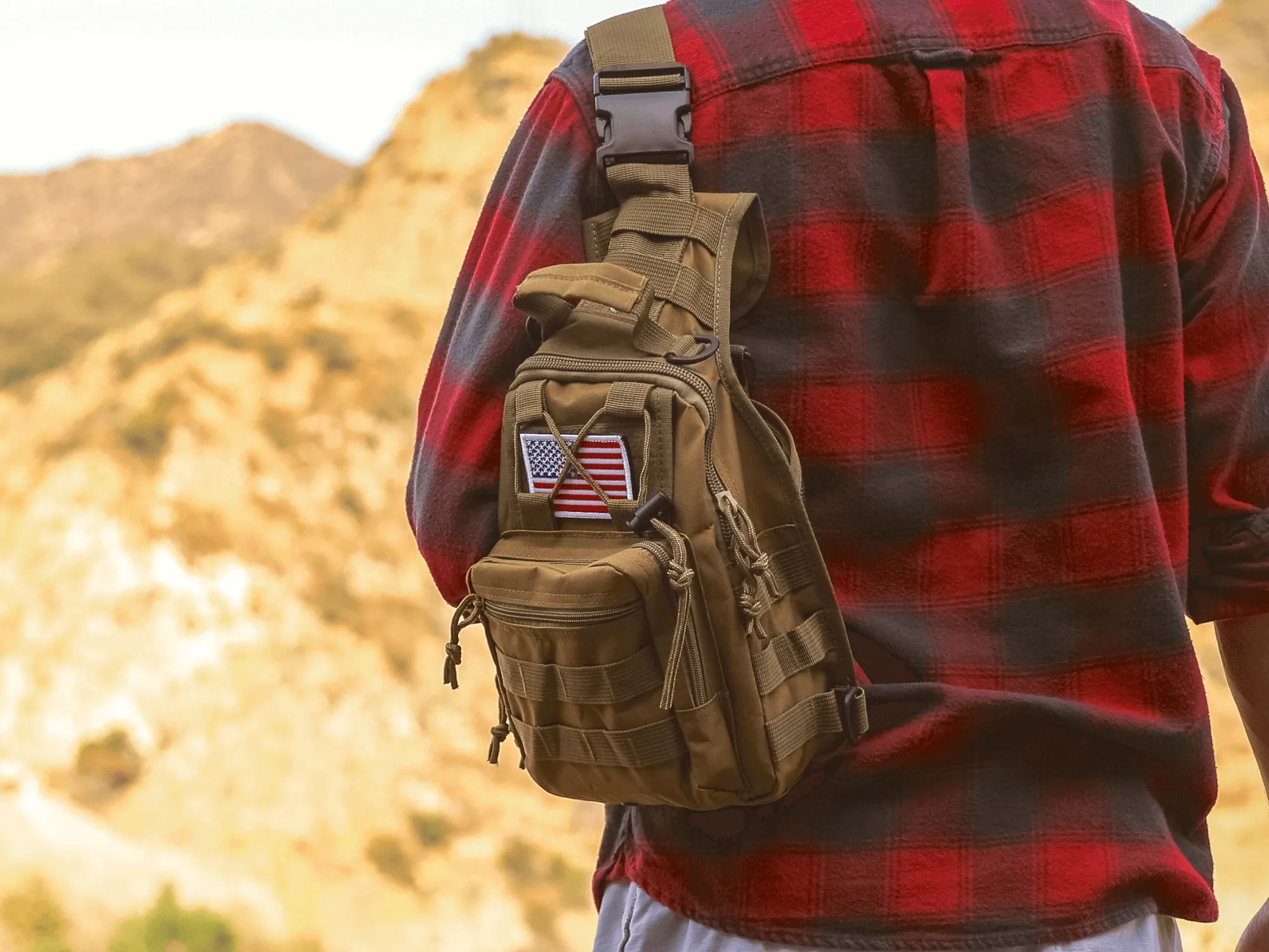 USA Flag Patch with Velcro Backing