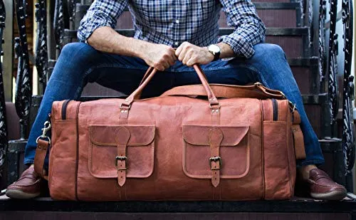 Weekend Vibes Leather Duffel