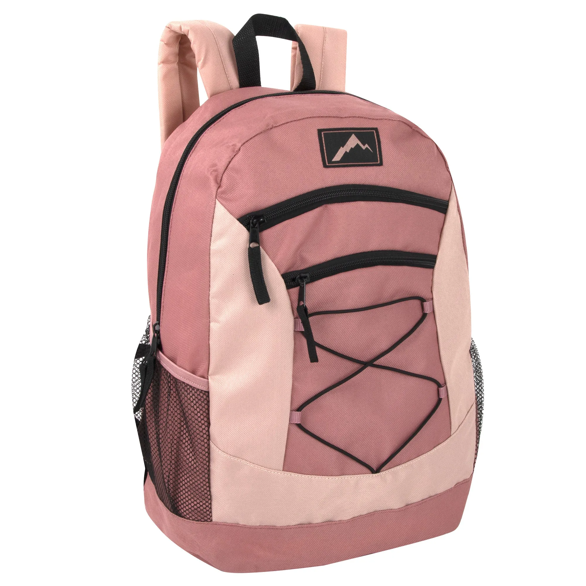 Wholesale 48cm Multi Pocket Bungee Backpack 25L Capacity - 4 Girls Colours