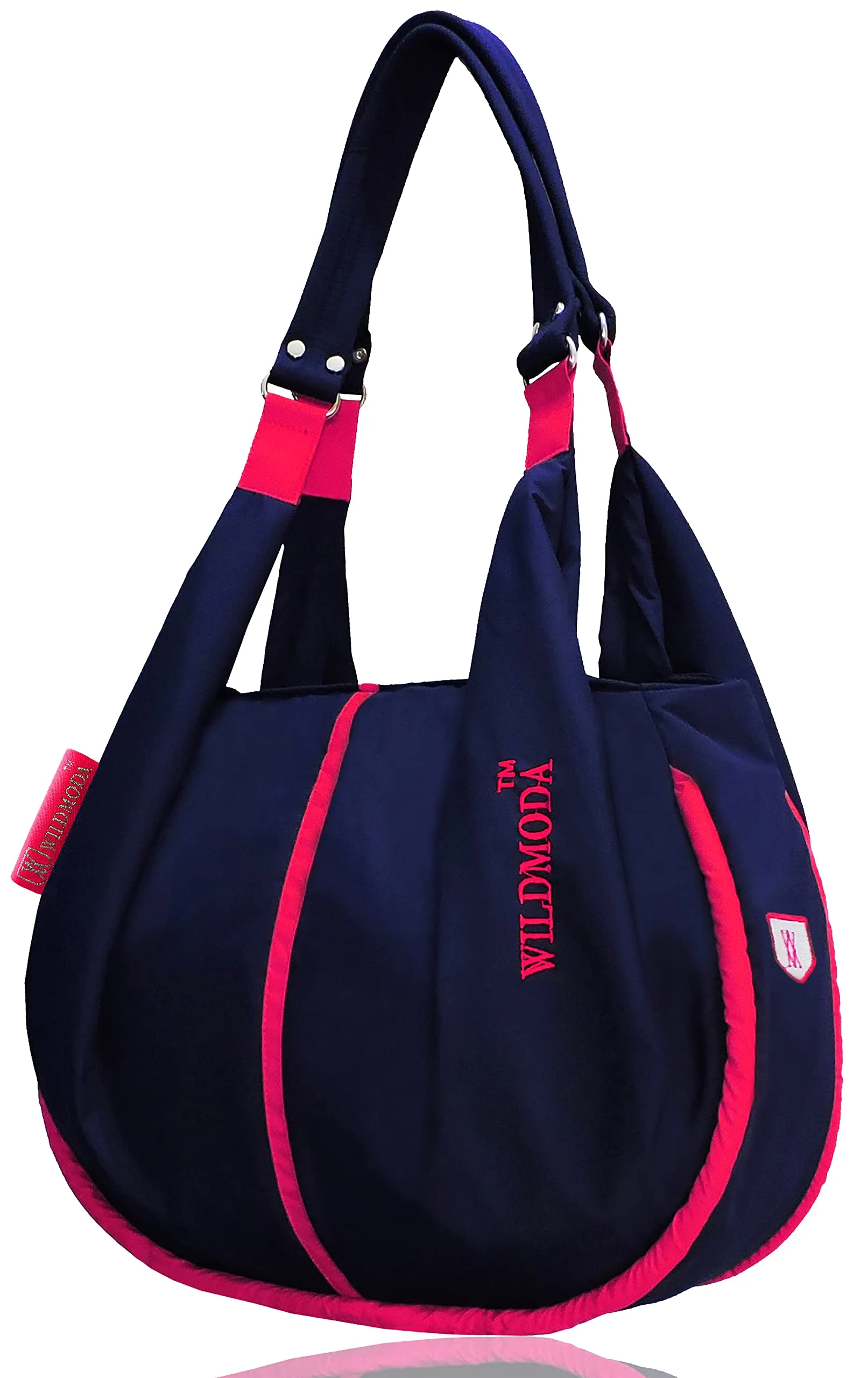 WILD MODA Women's Waterproof Shoulder Bag (Set of 1) (Blue & Pink)